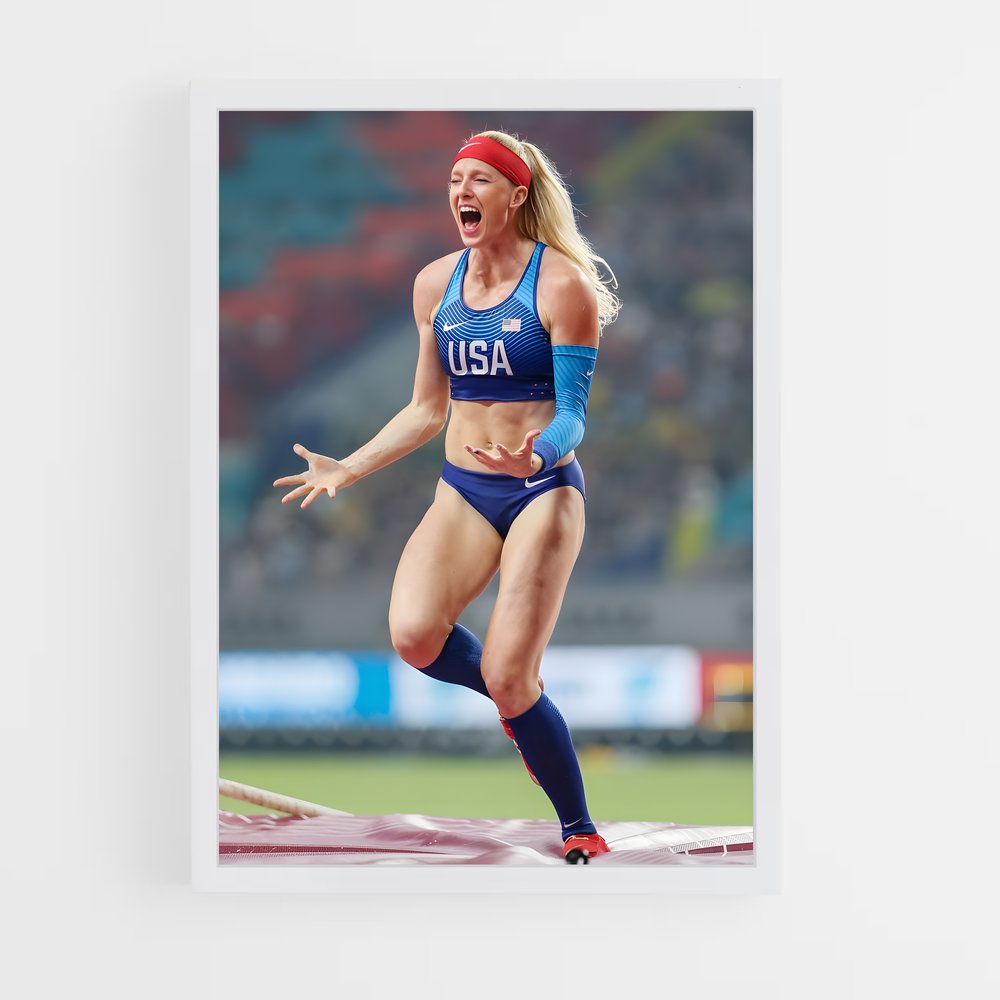 Poster Saut de Sandi – affiche Athlétisme (vue 3)